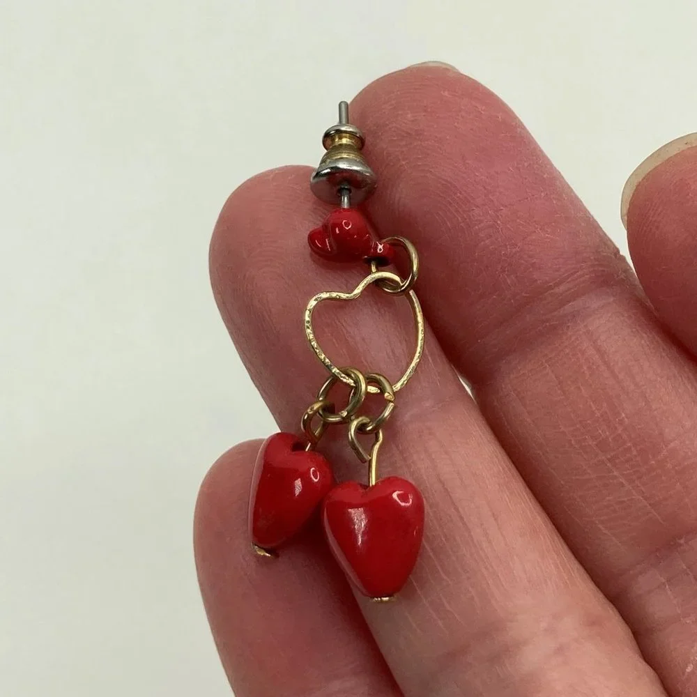 Heart Valentine Earrings and Brooches Enamel Pin